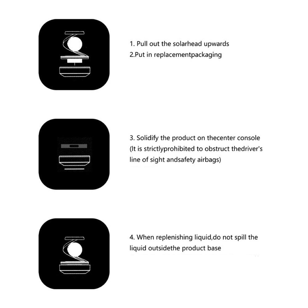 1 шт. Солнечный автомобильный освежитель воздуха Принадлежности Вращающиеся украшения Ароматизатор Духи Дезодорант Диффузор Автомобили Аксессуары для интерьера