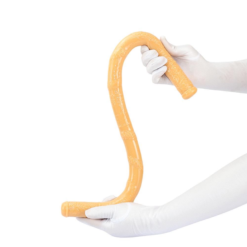 Двуглавый дракон анальная пробка - Длинный, мягкий вибратор для взрослых