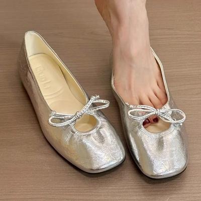 Модные балетки Женские лоферы Весенняя мода Повседневная обувь Платье Лолиты Женские сандалии 2025 Дизайнерский бренд Бант Спорт Женские кроссовки