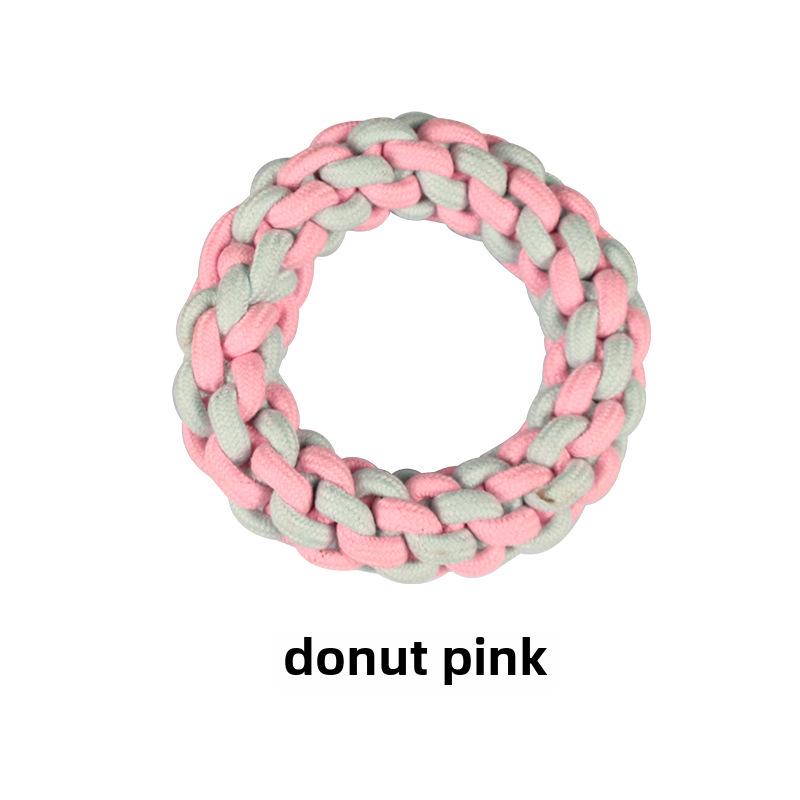 Игрушки для прорезывания зубов у щенков из хлопчатобумажного узелка, устойчивые к жеванию - Основы дрессировки маленьких собак