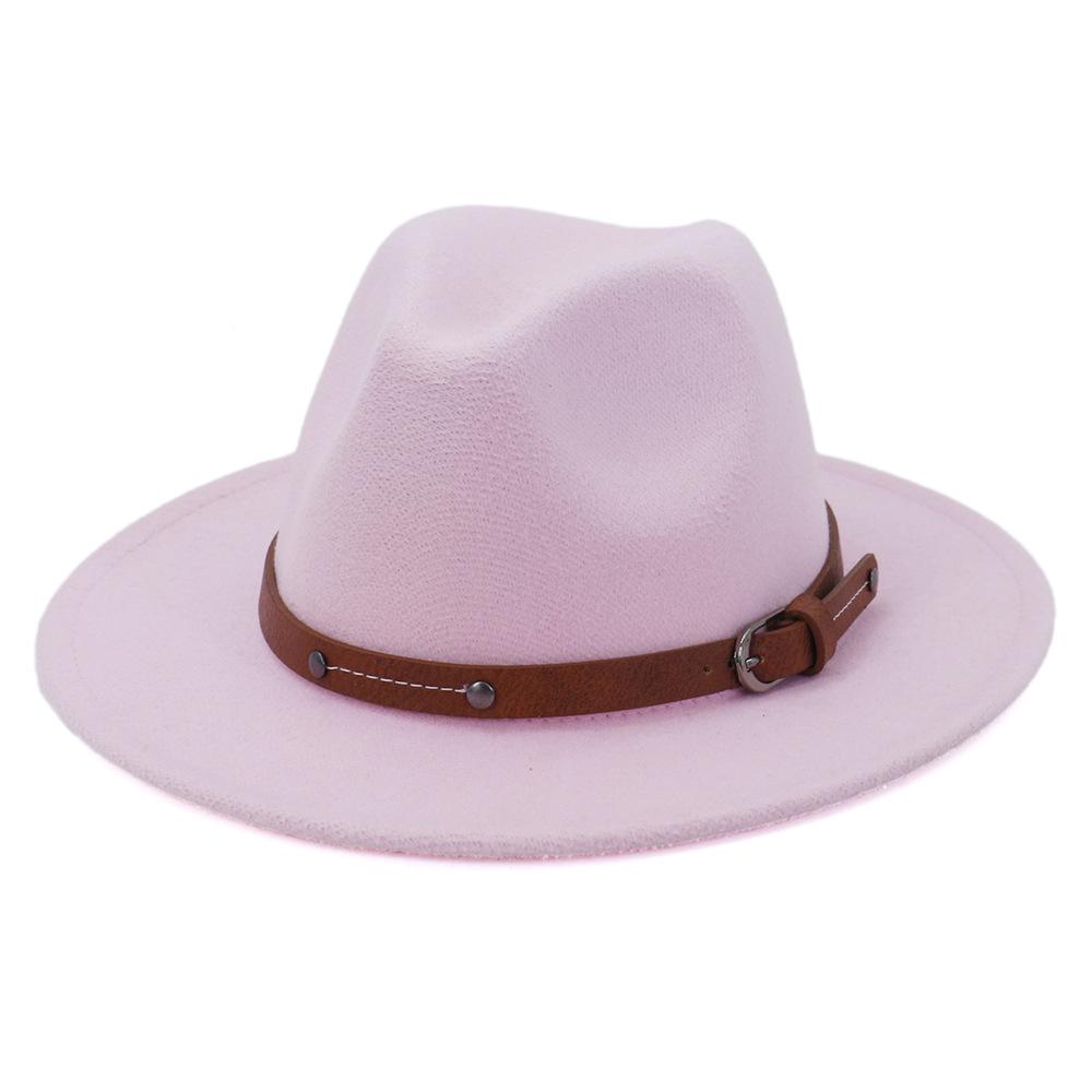 Зимняя шляпа-федора для женщин 59-61 см, мужская панама, валяные джазовые шляпы, новая кепка-трилби-церковь, сомбреро-де-мухер