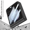 Magnetic Flip Case Galaxy Z Flip5 With Large Window Matte Finish Full Coverage Shockproof Cover