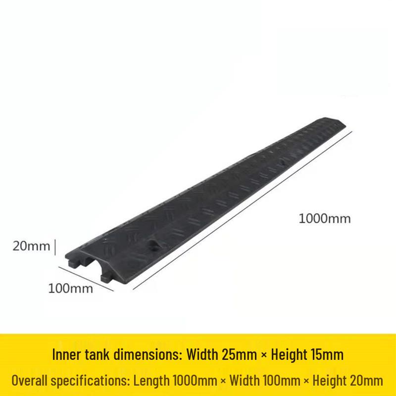 Indoor/Outdoor Cable Protection Rubber Trunking Speed Bump