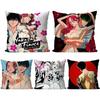 Аниме Y-Якудза F-Невеста Манга Наволочка для квадратной подушки Спальня Диван Отдых Комфортная подушка Автомобиль Гостиная Украшение дома 40X40
