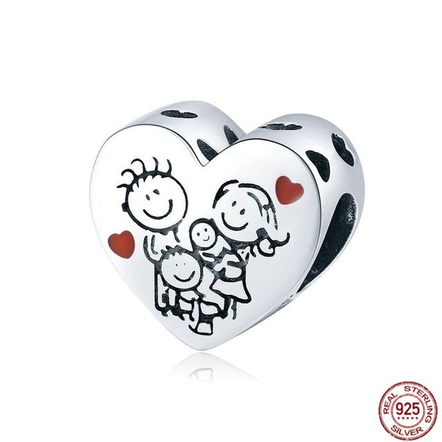 Подходят оригинальные браслеты, подвески, ювелирные изделия, новые S925 стерлингового серебра, сверкающие бусины камеры, семейное дерево, воздушный шар, щенок, кошка, кулон