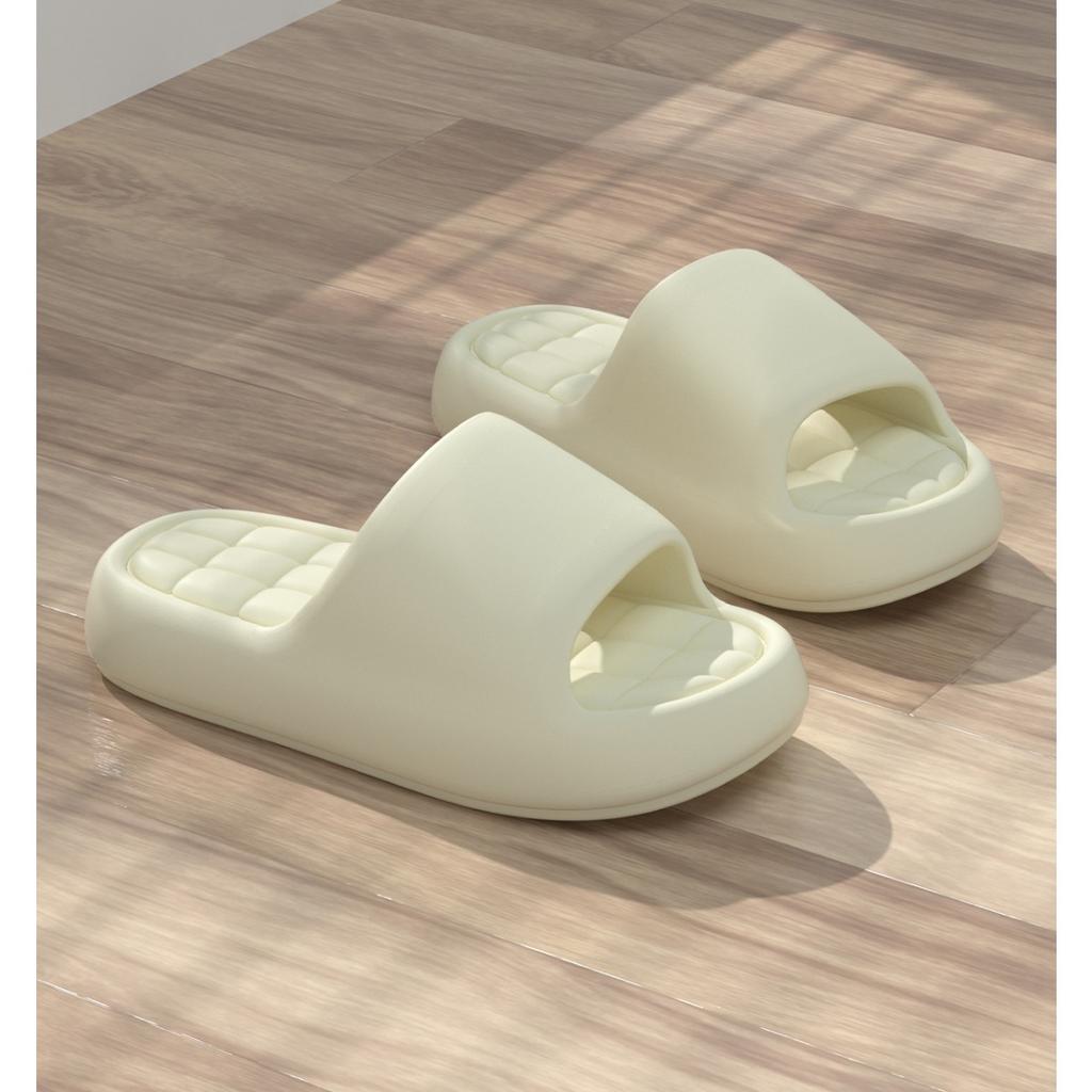 Простые классные тапочки из ЭВА для летних женщин дома, с толстой подошвой и ощущением наступания на фекалии, подходят для домашнего использования, мягкие подошвы, ванная комната