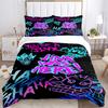 3Pcs Graffiti Art Night Party Bedding Sets For All Sizes New 3D Printed Bed Cover Comforter Duvet Cover Pillowcase Bedroom Decoration