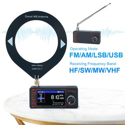 Обновленная версия AMNVOLT ATS MINI PRO SI4732 0.5-108 МГц Полнодиапазонный DSP Радио Приемник Карманный FM AM MW SW SSB Новейшая прошивка