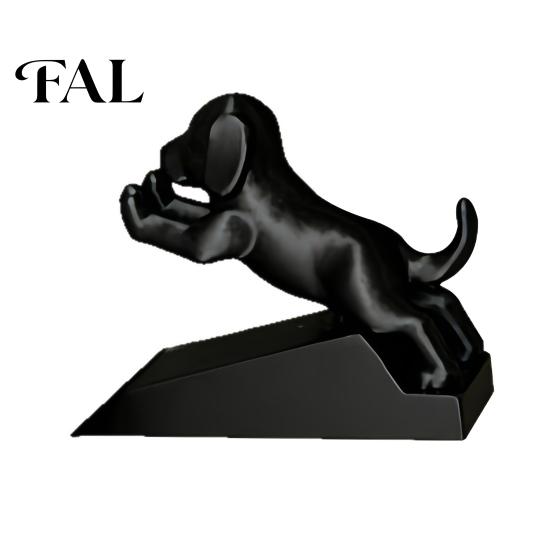 Portable No Punch Door Accessory 3D Printed Cartoon Dog Stopper, Cute Animal Holder, Desktop Figurine for Office Non-Slip Wedge Floor Wall Protection