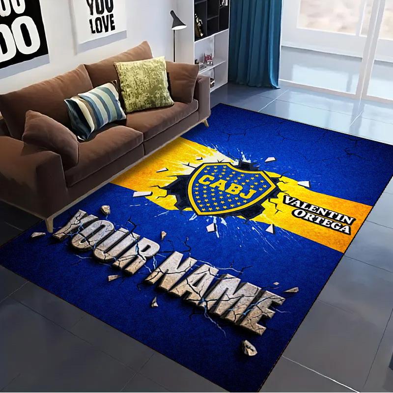 Name Custom Boca Juniors Carpet Rug for Living Room Bedroom Home Sofa Decoration,Kids play Non-slip Floor Mat