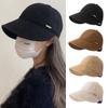 Foldable Sun Hat Ponytail Bucket Hat New Sunscreen Cap Men Women