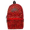 Polyester Backpack Regular Unisex Red Leopard Print Casual BA5761-634