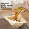 New Magnetic Sink Drain Basket Triangle Multifunctional Food Waste Filter Basket Kitchen Sink Filter Kitchen Supplies
