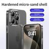 Transparent Frosted Slim Phone Case For iPhone 16 Pro Max 15 Pro 14 13 Lens Protection Hard PC Shockproof Matte Back Cover
