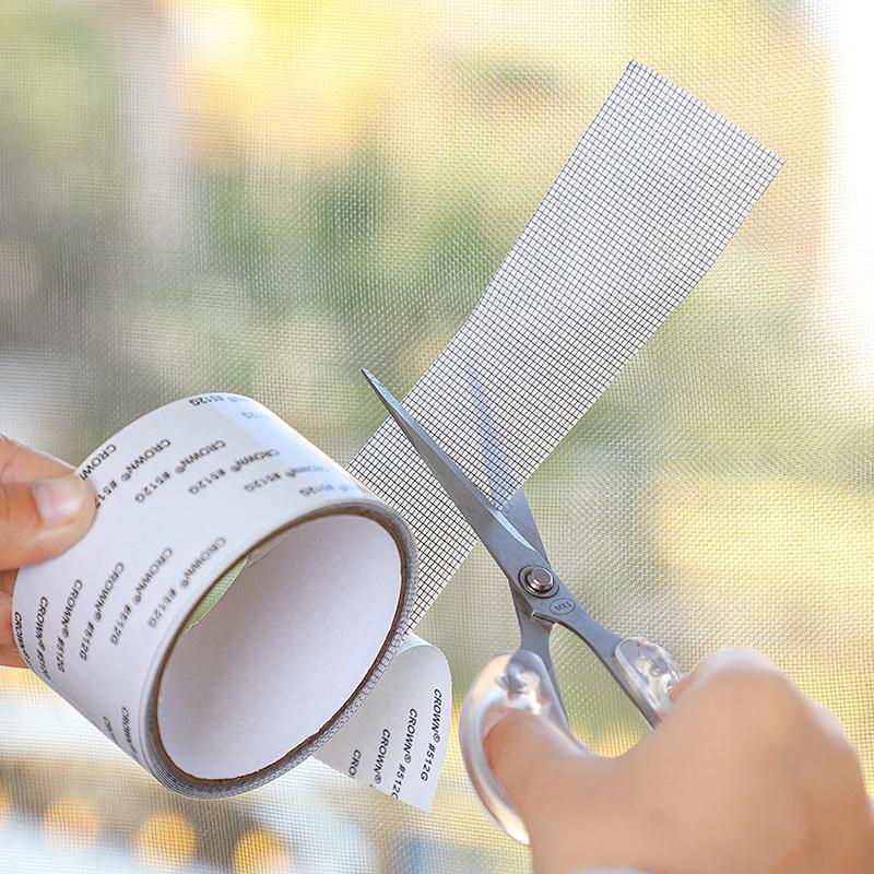 Window Screen Repair Tape Self-Adhesive Net Patch Anti-Insect Mosquito Mesh
