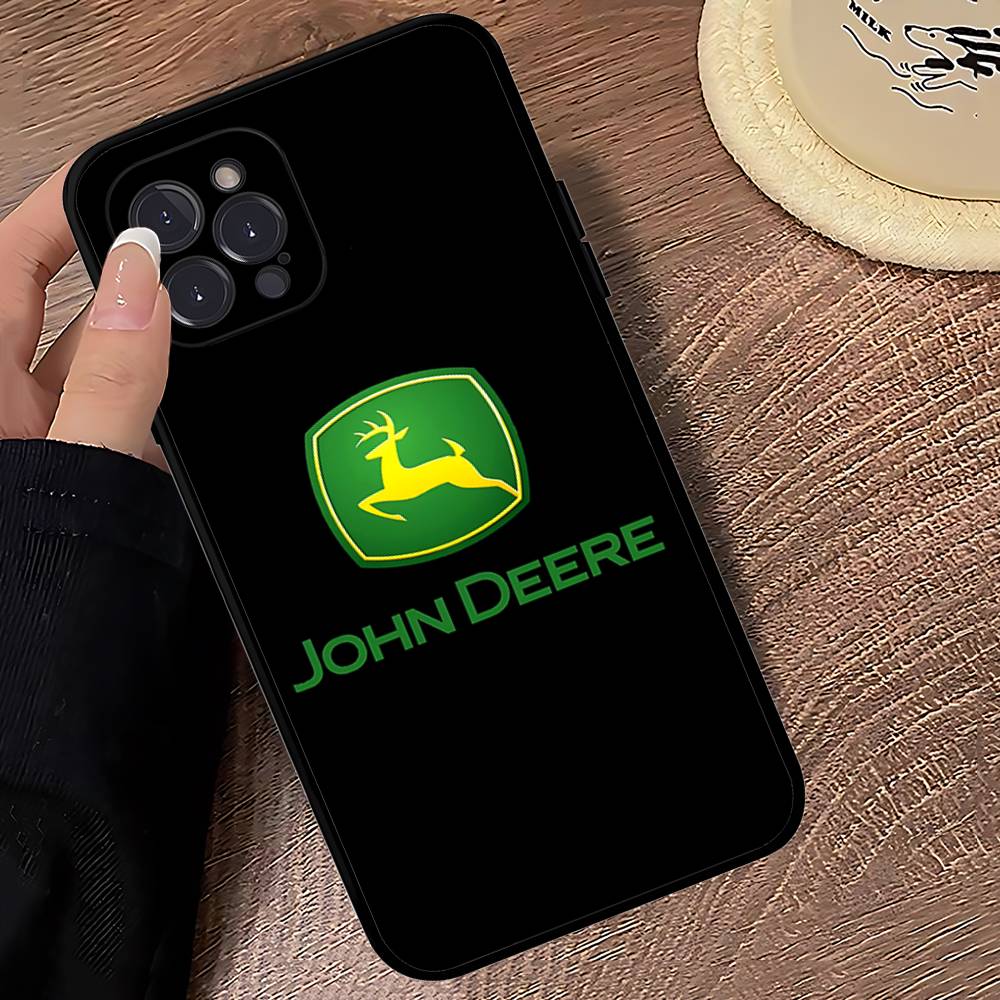 Зеленый чехол для телефона J-John Truck D-Deeres для iPhone 17 16 Pro Max 15 14 13 12 11 Plus 16E Мягкая крышка