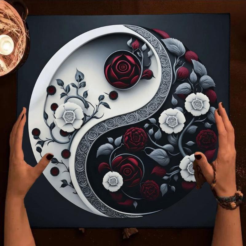 Скатерть для гаданий Цветок Тайцзи Астрология Таро Скатерть для алтарей