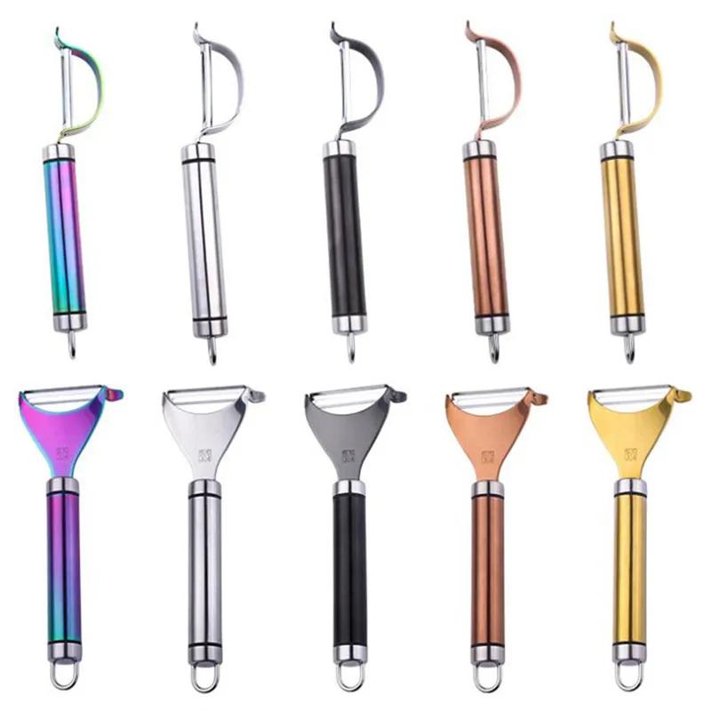 Нержавеющая сталь Картофелечистка Огурец Морковь Нож Овощечистка Фрукты Скребок Рубанок Многофункциональный Инструмент Для Очистки