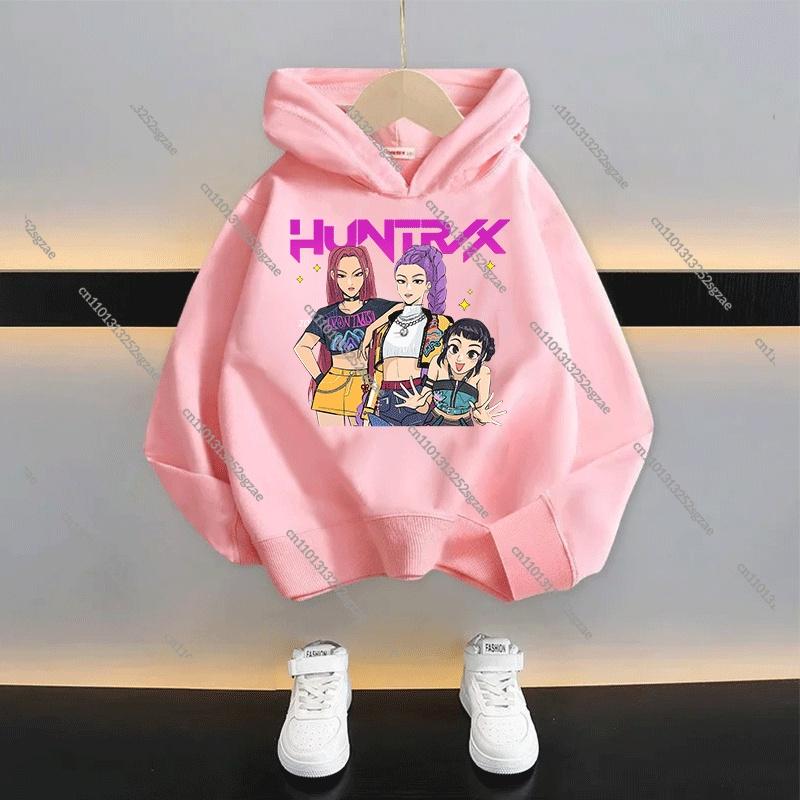 KPop Demon Hunters Kids Cartoon Hoodie 2025: Cool Unisex Pullover For Boys & Girls Casual New Style Sweatshirt