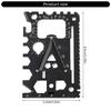 Многофункциональный набор для выживания 18 в 1 из нержавеющей стали, мультитул, карманный размер, инструмент-кредитная карта, простота использования
