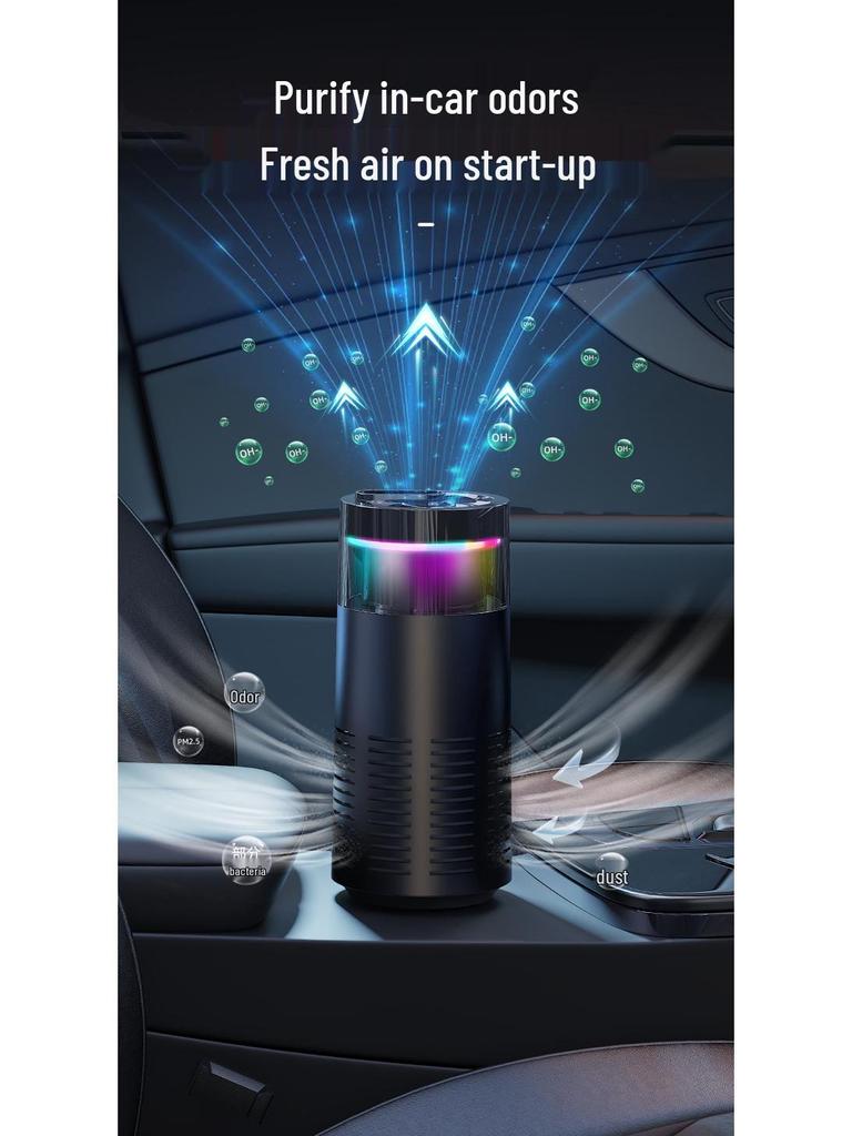 Портативный автомобильный очиститель воздуха и устранитель запахов с технологией отрицательных ионов