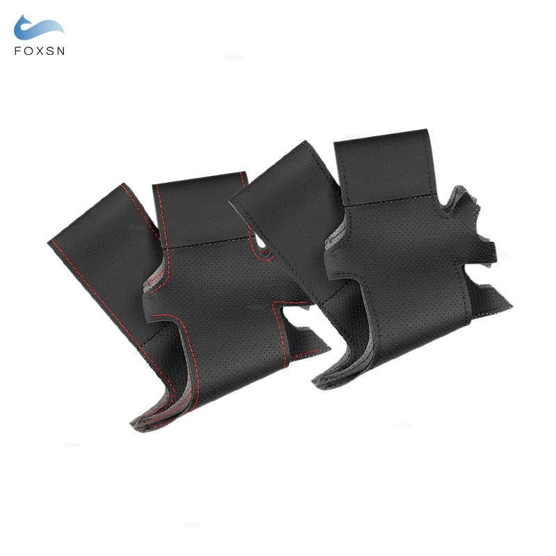 Аксессуары для салона автомобиля, чехол на руль, перфорированная кожаная отделка из микрофибры для Toyota Avensis 2003 2004 2005 2006