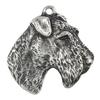 Fox Terrier Wire - Silver-plated Key Ring with Dog, Handbag Decoration, Backpack Pendant by Art-Dog Brand