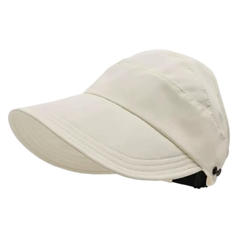 Уличная шляпа от солнца с полым верхом и защитой от УФ-лучей, складная пляжная шляпа, портативный козырек от солнца для женщин