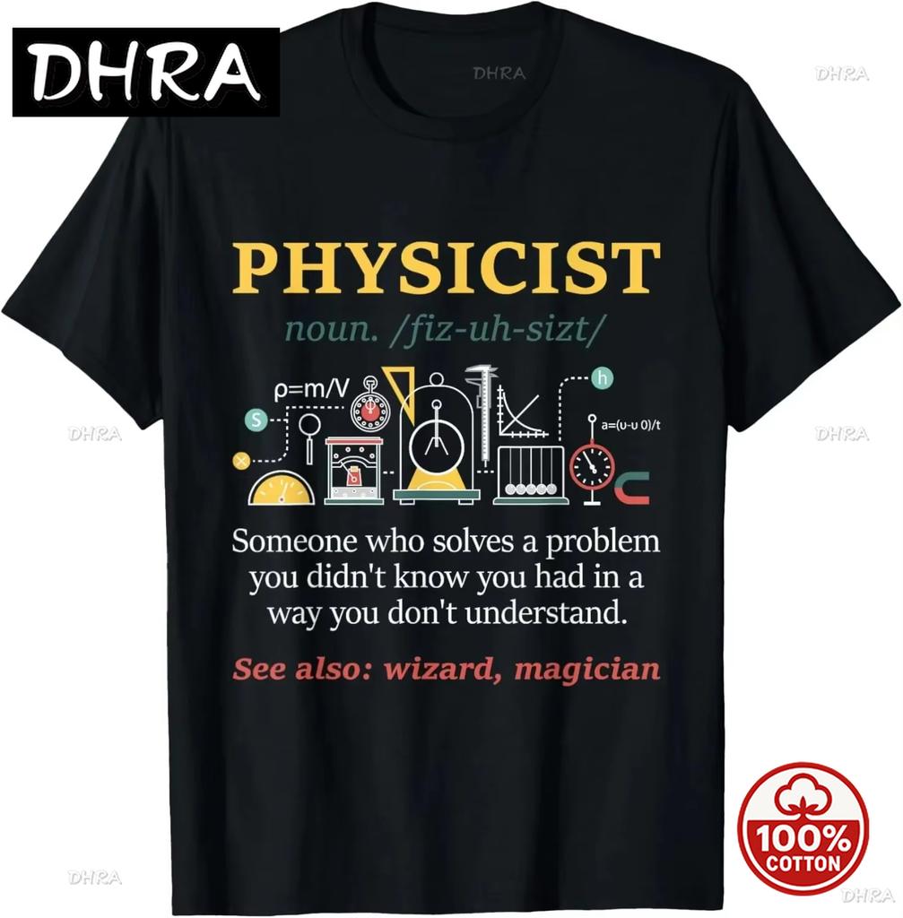 Quantum Physics Student Science TShirt Graphic T Shirts Womens T Shirt Camiseta Casual Short Tee Retro Cotton Soft Gothic