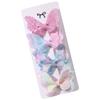 4Pcs Colorful Glitter Ribbons Glitter Hair Clip Double Butterfly Design Sequins Hair Clip  For Girls