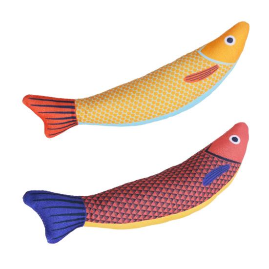 2 шт. Игрушка для кошек с кошачьей мятой в форме рыбы для домашних кошек, интерактивная игрушка-пиналка для котят, жевательная игрушка со шуршащим звуком, имитация формы рыбы, мягкая игрушка для кошек для снятия скуки