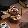 North American Black Walnut Three-Tier Food Container