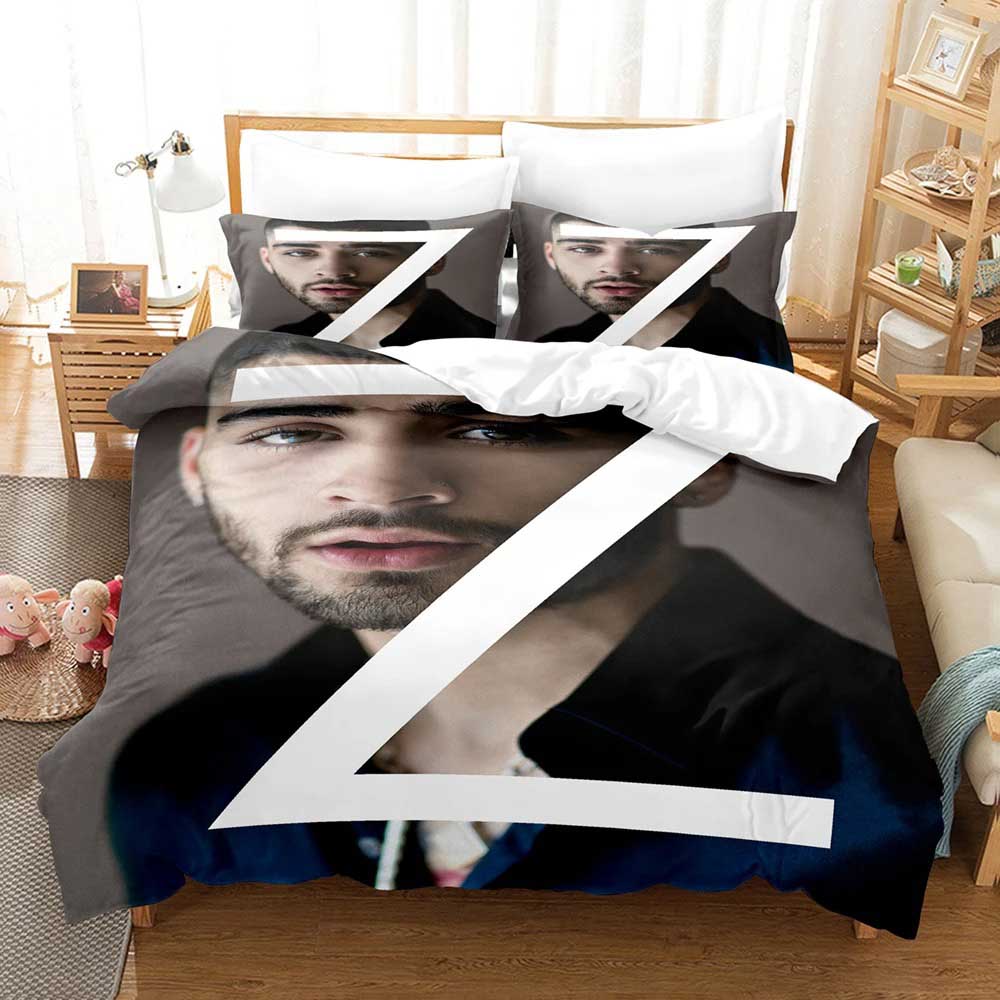 Постельное белье ZAYN MALIK Комплект Двуспальный Queen Size Пододеяльник Наволочка Детский Взрослый Модный Текстиль Роскошный Подарок на День Рождения