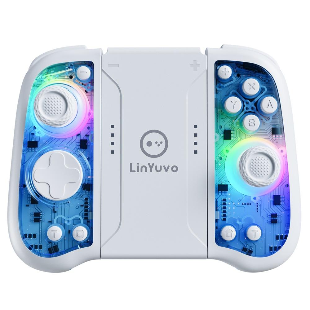 LinYu Voswitch Joy-Con Mechanical Keys KS51 Model Macro Function Wireless Gamepad Motion Sensing for /