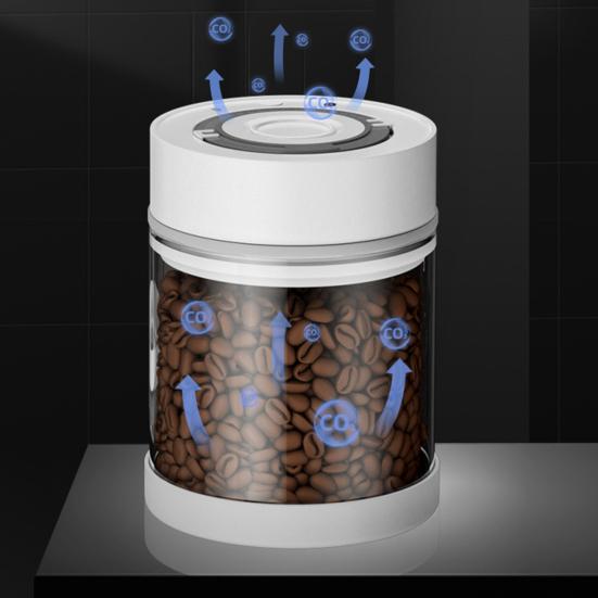 600/950 мл Герметичный контейнер Высокой вместимости Влагонепроницаемый Пищевой Автоматический Вакуумный Контейнер для Кофе