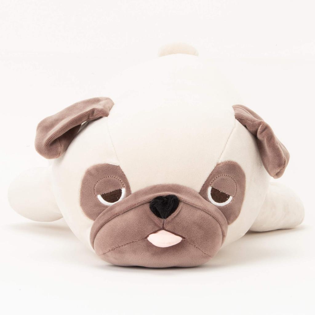 Livheart Premium Nemunemu Animals Hana the Pug Body Large Fluffy and Squishy Plush Gift Item Pillow, (Approx. 67cm), Toy, 48768-32