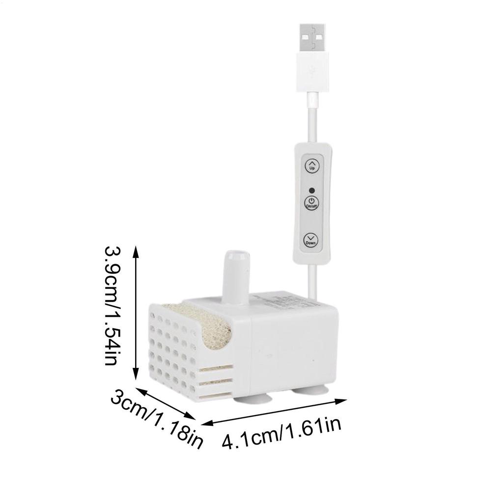 Насос для кошачьего фонтана Погружной насос Система циркуляции Бесшумный Для аквариума Гидропоника Питомец Питьевой фонтанчик
