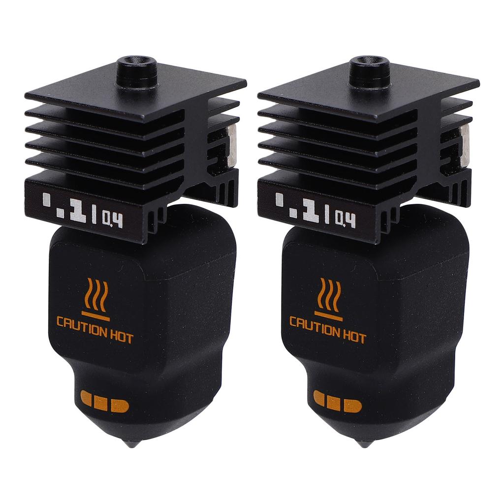 2PCS Hot End Fit for Bambu Lab H2S 3D Printer 0.4mm Nozzle Hotend Kit with 4 Silicone Sleeves