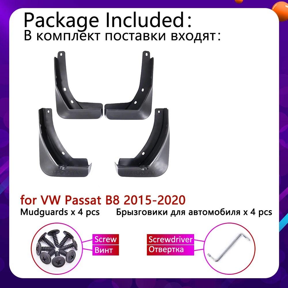 For VW Volkswagen Passat B8 2015 2016 2017 2018 Mudguards Mudflap Fender Mud Flaps Splash Guards Front Car Accessories