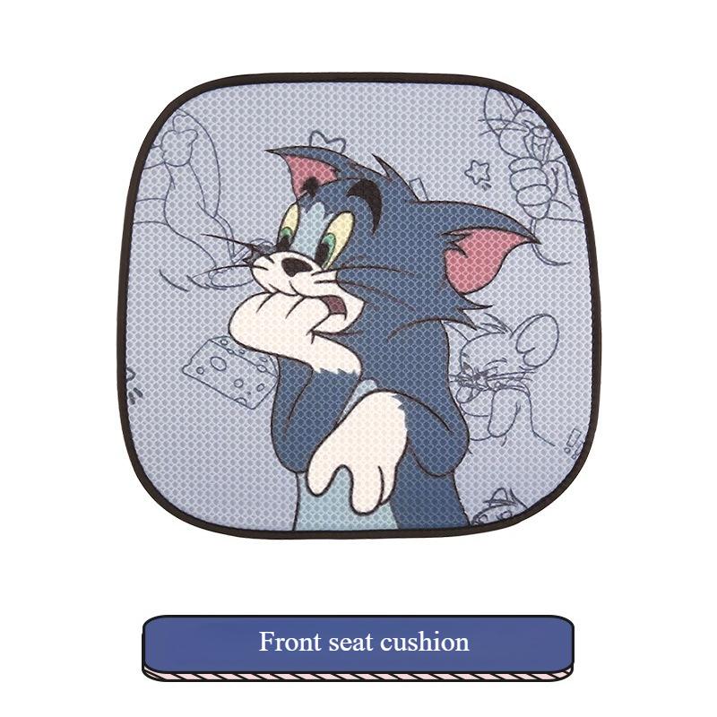 Cute Cartoon Cat And Mouse Four Seasons Universal Seat Cushion for Women's Personalized Couple Car Seat Cover Seat Accessories