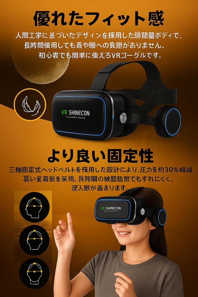 VR for the Whole Smartphone VR Integrated 40 Mm Operation On the Main PMMA Compatible with Warranty [Immersive Family] Goggles, Headphones, One-touch