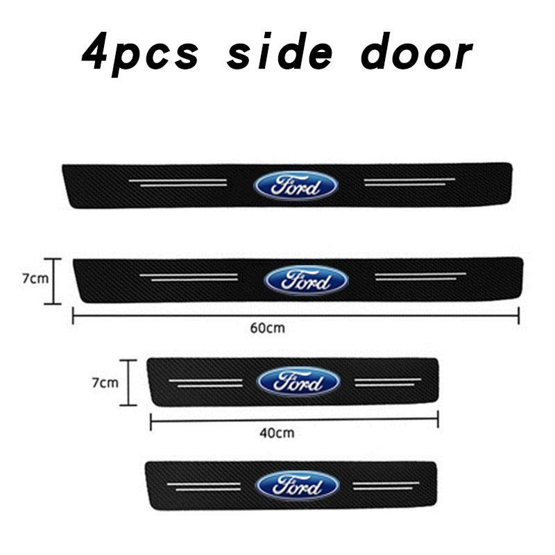 PDOJ7 Car Threshold Portector Strip Car Door Sill Film Wear Resistant For Ford Focus Mondeo mk4 mk5 Ranger Fusion Kuga Car Accessories