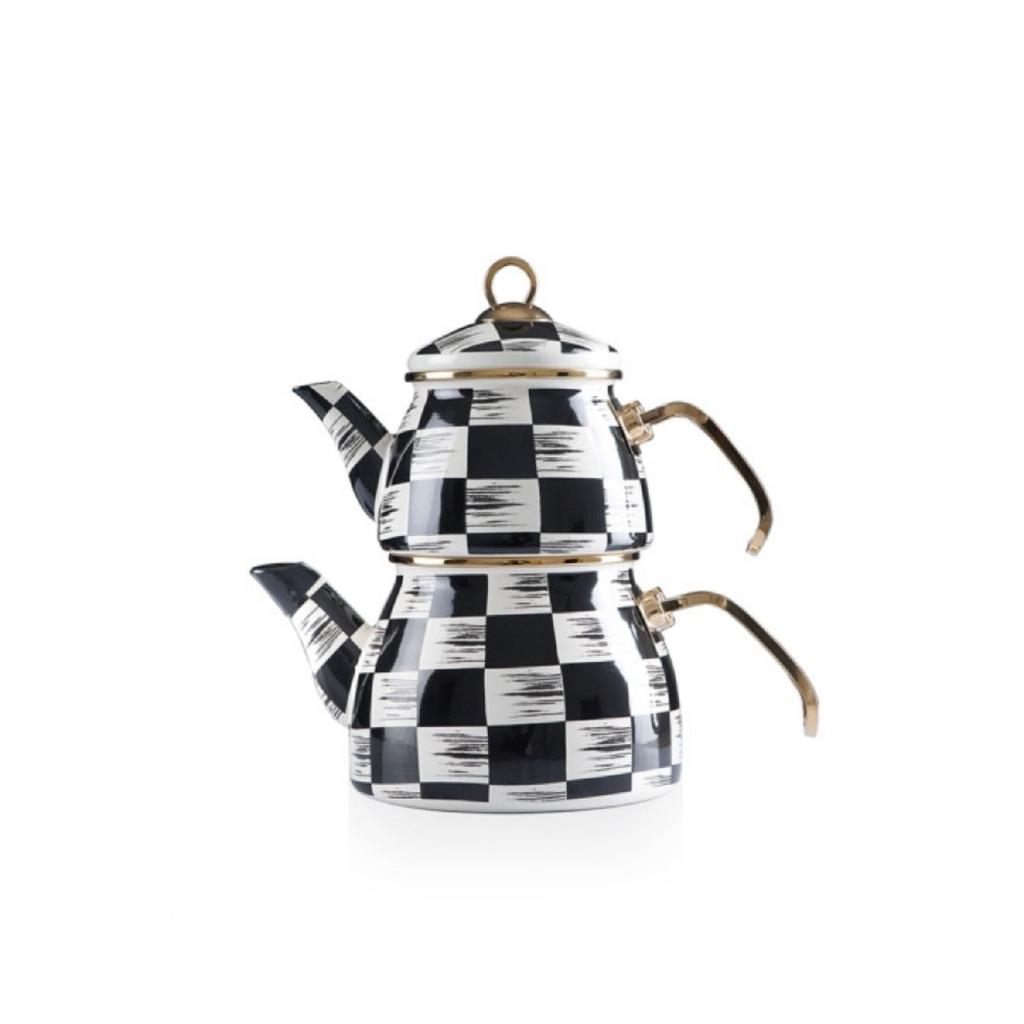 Qualita King Dorothy Dama Decor Enamel Teapot Set Xap-06375/6