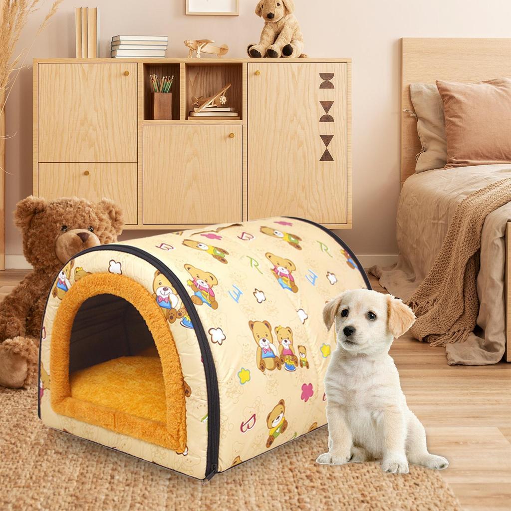 Waterproof dog kennel Cozy Small pet house Weatherproof Cat Dog Cave Dogs Enclosed House Warm Dog House Soft Pet Bed Tent