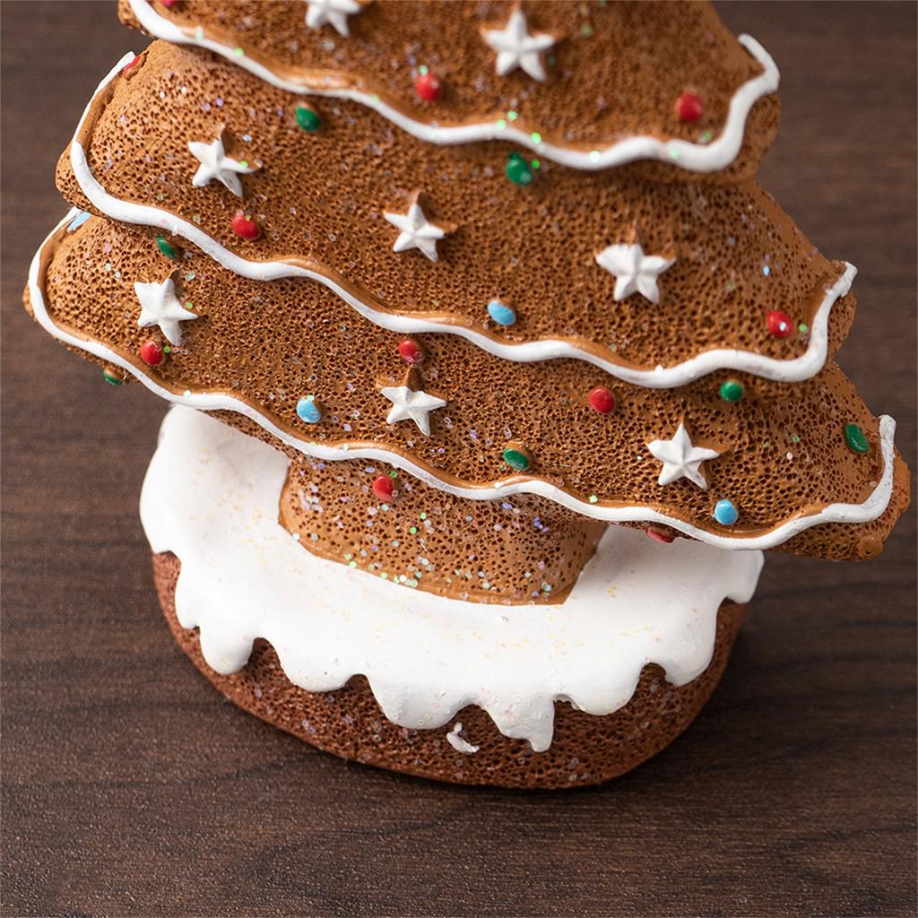 Настольные елочные украшения, елка из смолы, пряничные елочные украшения, настольные елочные украшения