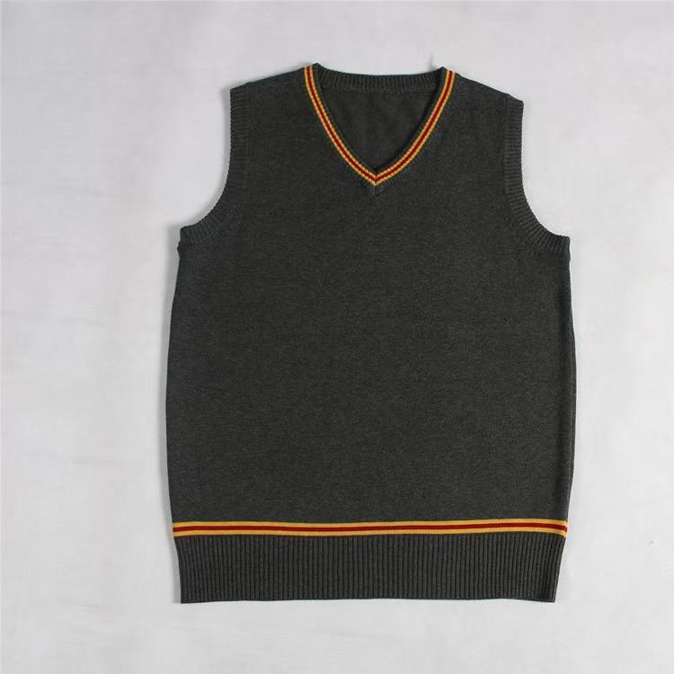 Harry Potter Style V-Neck Sweater (Gryffindor) — Everyday Unisex JK Uniform Sweater Vest