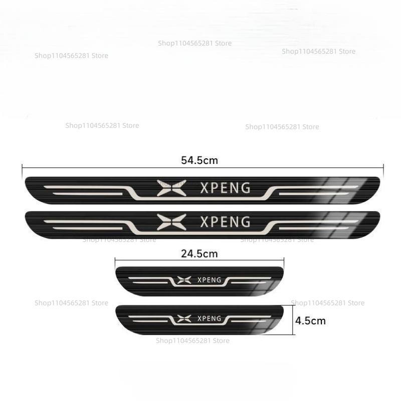 For Xpeng G9 G6 Car Door Sill Protector Scuff Plate Accessories Pedal Styling Stickers Auto Threshold Cover Parts