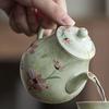 Ceramic Teapot Chinese Vintage Floral KungFu Teapots Small Porcelain Tea Kettle Kitchen Household Drinkware Gift For Tea Lover