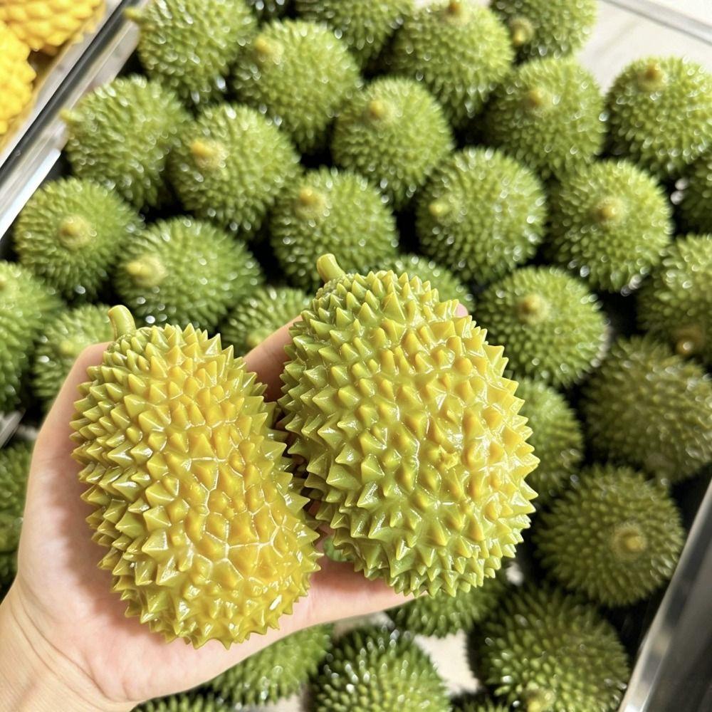 Crunchy Crackling Durian Squishy Toy Soft TPR Fidget Toy Novelty Fruits Pinch Home Decoration
