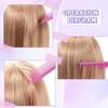 3Pcs/Set Hair Styling Comb Kit with Double-side Edge Control Teasing Bristle Brush Rat Tail Women Comb Back Brushing Combing Styling Brush